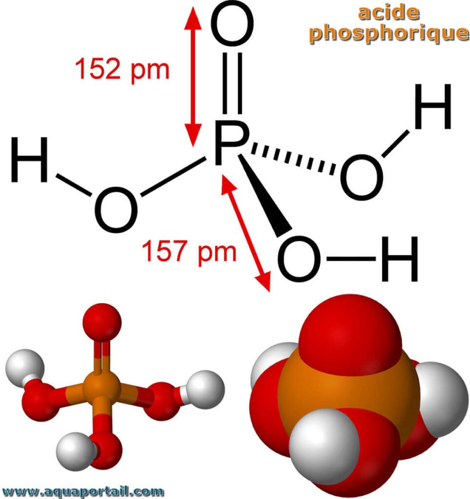 Structure de l'acide phosphorique H3PO4