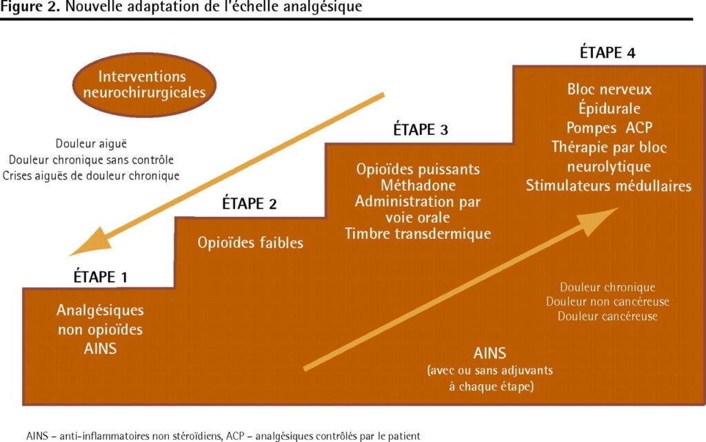 Échelle analgésique de l'OMS — Source : Wikimedia Commons